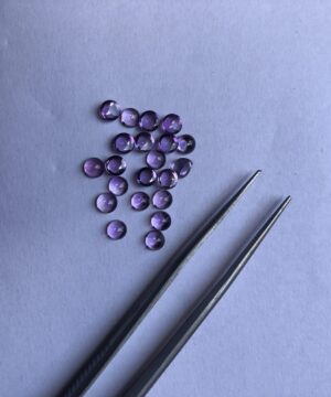 4mm Natural Amethyst Smooth Round Cabochon