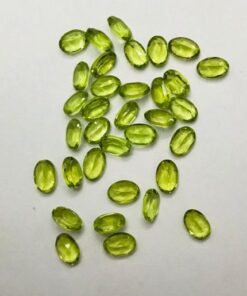 6x4mm Natural Peridot Oval Cut Gemstone