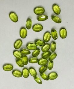7x5mm Natural Peridot Faceted Oval Cut Gemstone