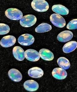 7x5mm Natural Ethiopian Opal Oval Cut Gemstone