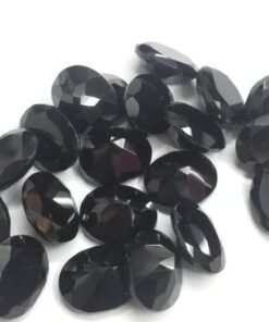 8x10mm Natural Black Onyx Oval Cut Gemstone