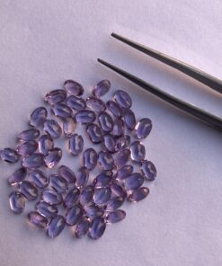 6x4mm Natural Amethyst Oval Cut Gemstone