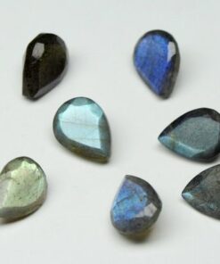 10x12mm Natural Labradorite Pear Cut Gemstone