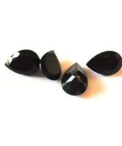 7x9mm Natural Black Onyx Pear Cut Gemstone