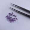 5x4mm Natural Amethyst Smooth Pear Cabochon