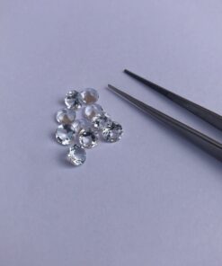 5mm Natural Crystal Quartz Round Cut Gemstone