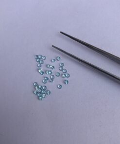 2mm blue apatite round cut