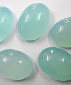 7x9mm aqua chalcedony oval