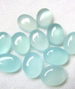 8x10mm aqua chalcedony oval