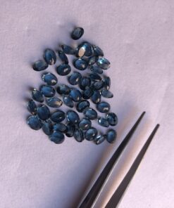 6x4mm london blue topaz oval cut