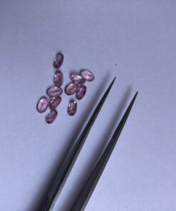 4x3mm pink tourmaline oval cut