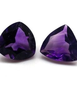 8mm african amethyst trillion cut