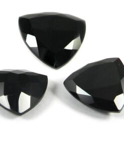 8mm black onyx trillion cut