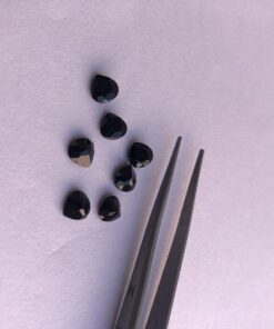 5mm black spinel heart cut