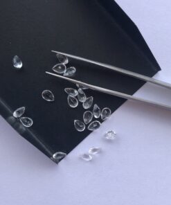 7x5mm Natural Crystal Quartz Pear Cut Gemstone