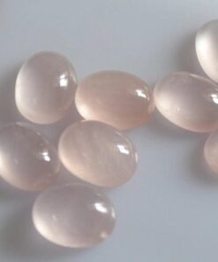 4x5mm Natural Rose Quartz Smooth Oval Cabochon