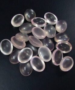 4x6mm Natural Rose Quartz Smooth Oval Cabochon