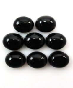 2x3mm Natural Black Onyx Oval Smooth Cabochon