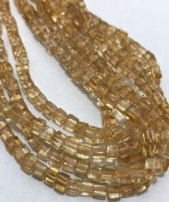 Shop Natural Citrine Smooth Box Beads Strand