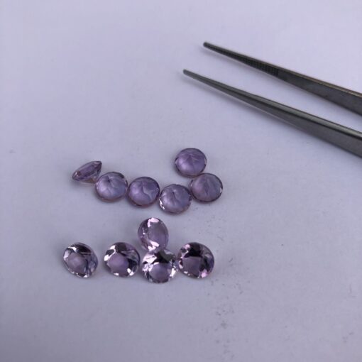 6mm Natural Amethyst Round Cut Gemstone