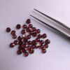 6mm Natural Red Garnet Smooth Round Cabochon