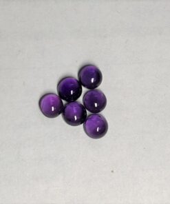 5mm Natural Amethyst Smooth Round Cabochon