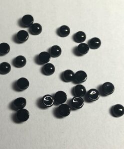 5mm Natural Black Onyx Smooth Round Cabochon
