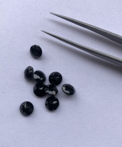 6mm Natural Black Onyx Round Cut Gemstone