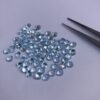 4mm Natural Sky Blue Topaz Round Cut Gemstone