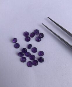 6mm Natural African Amethyst Round Cut Gemstone