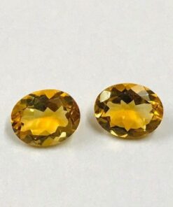 10x12mm Natural Citrine Oval Cut Gemstone