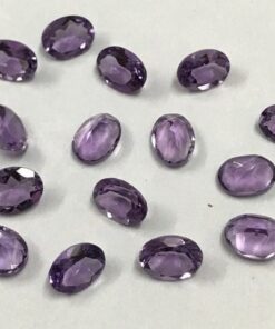 10x12mm Natural Amethyst Oval Cut Gemstone