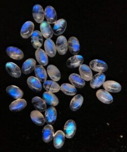 10x12mm Natural Rainbow Moonstone Oval Cabochon