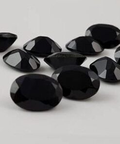 10x14mm Natural Black Onyx Oval Cut Gemstone