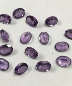 10x14mm Natural Amethyst Oval Cut Gemstone