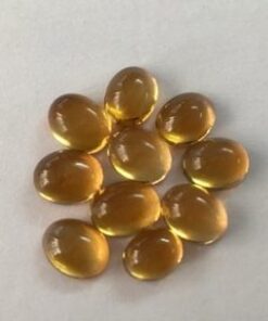 4x3mm Natural Citrine Smooth Oval Cabochon