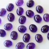 4x3mm Natural Amethyst Smooth Oval Cabochon