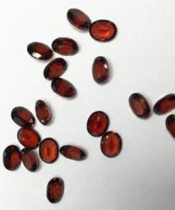 4x3mm Natural Red Garnet Oval Cut Gemstone