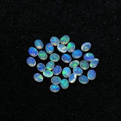 4x3mm Natural Ethiopian Opal Oval Cut Gemstone