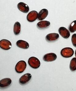 5x3mm Natural Red Garnet Oval Cut Gemstone