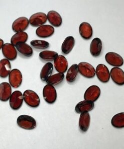 10x14mm Natural Red Garnet Oval Cut Gemstone