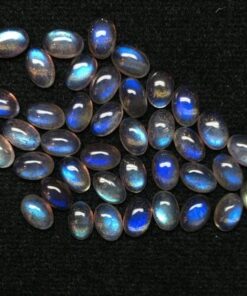 6x4mm Natural Labradorite Smooth Oval Cabochon