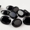 6x4mm Natural Black Onyx Oval Cut Gemstone