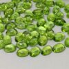 6x8mm Natural Peridot Smooth Oval Cabochon