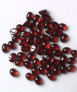 6x8mm Natural Red Garnet Smooth Oval Cabochon