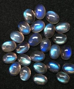 6x8mm Natural Labradorite Smooth Oval Cabochon