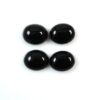 6x8mm Natural Black Onyx Smooth Oval Cabochon