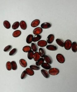 6x8mm Natural Red Garnet Oval Cut Gemstone