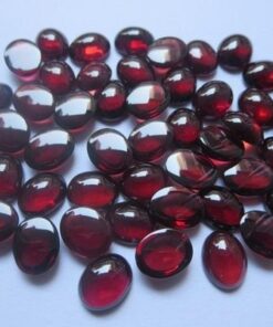 7x5mm Natural Red Garnet Smooth Oval Cabochon