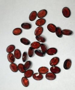 7x5mm Natural Red Garnet Oval Cut Gemstone